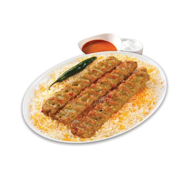 CHICKEN KEBAB WITH RICE